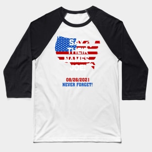 Say Their Names Joe Names Of Fallen Soldiers 13 Heroes Baseball T-Shirt